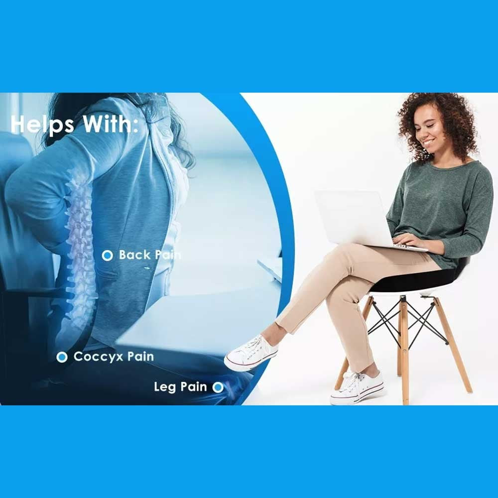 Seat Pillow Coccyx Orthopaedic Back Pain Relief Memory Foam Cushion Practical