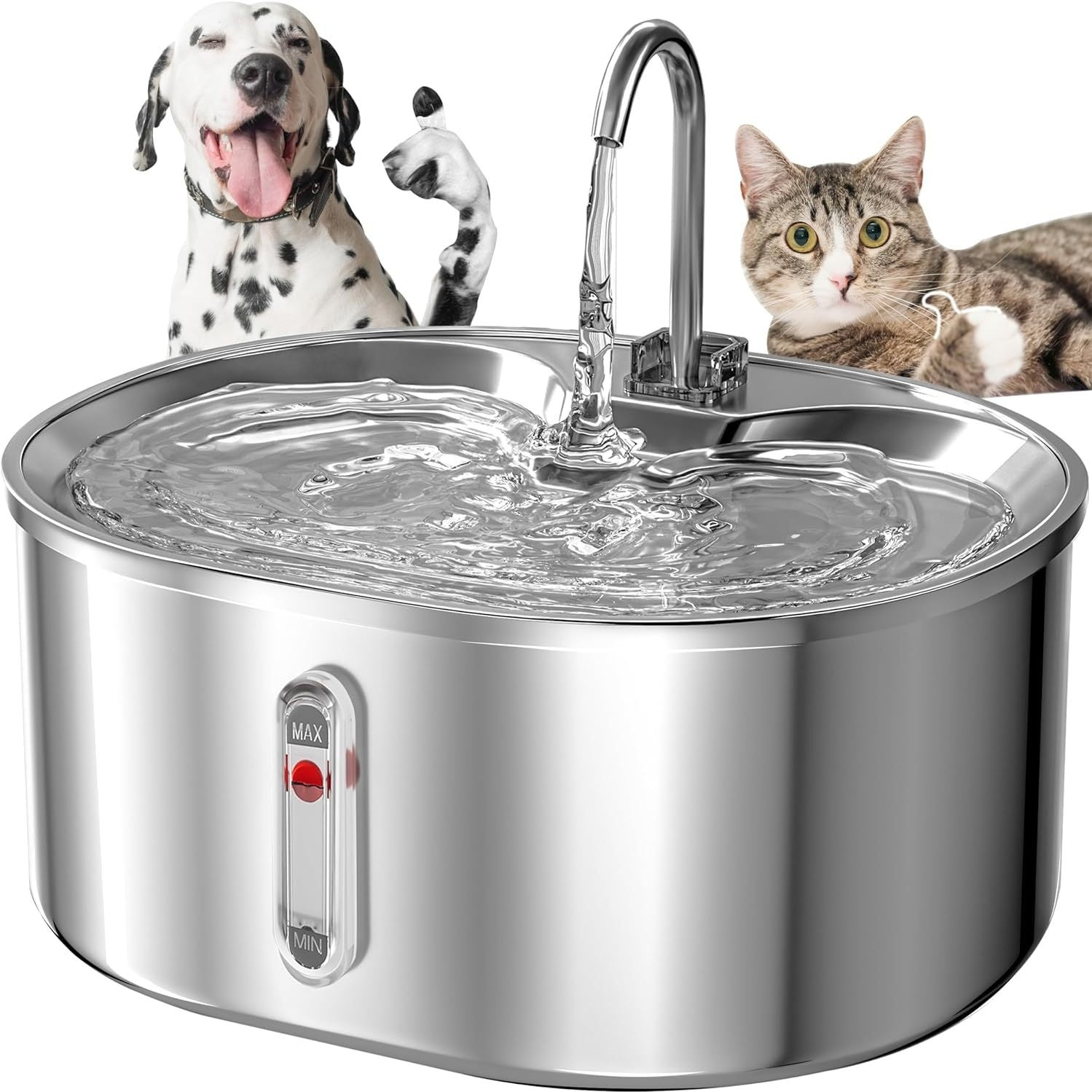 Stainless Steel Automatic Circulating Fountain Cat Water Dispenser