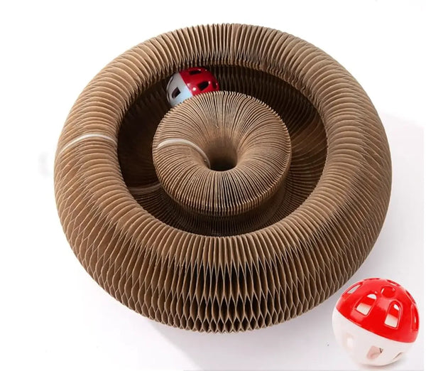 Magic Organ Cat Scratch Board - Interactive Corrugated Paper Scratcher Toy