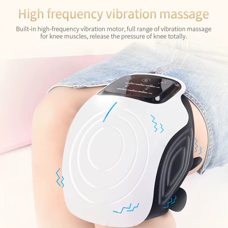 Multifunctional Smart Cordless Knee Massager Vibration Knee Relaxing Massage Machine Joint Knee Device Gifts for Grandma Grandpa
